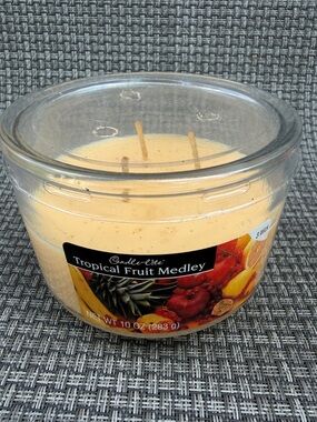 Candle-lite Tropical Fruit Medley 3-Wick Candle - Pale Yellow